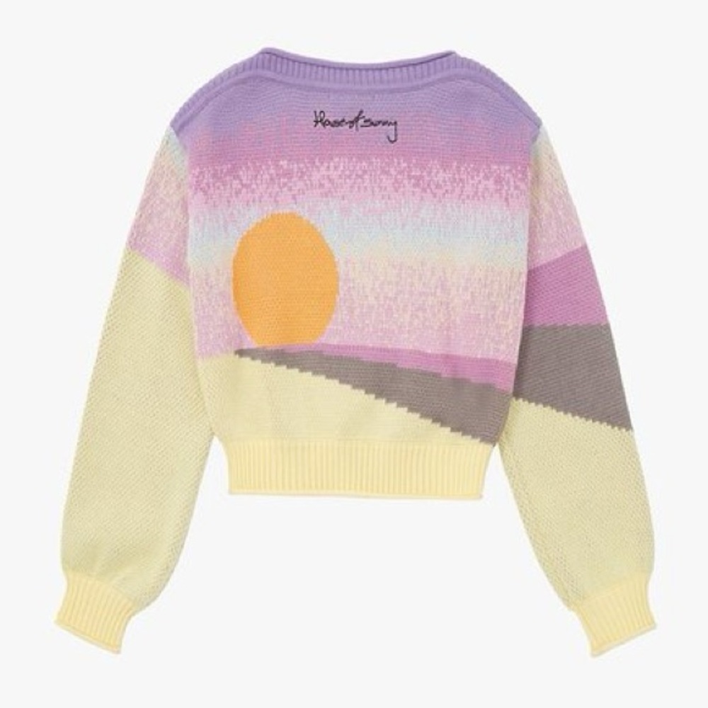 House of Sunny: Limited Edition Travel Flight Off-Shoulder Sweater Top - Picture 3 of 14
